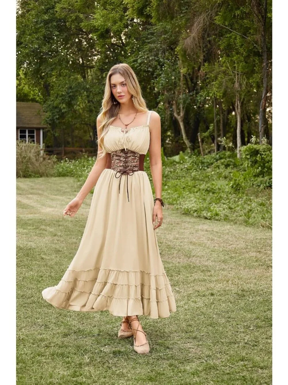 Renaissance Style Wide Elastic Corset Belt for Women - Fashionable Waist